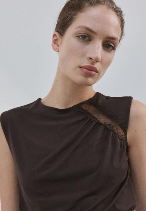 MANGO - Top cindy - brown