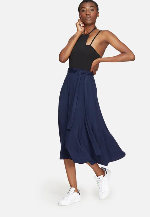 dailyfriday - Tie waist midi skirt