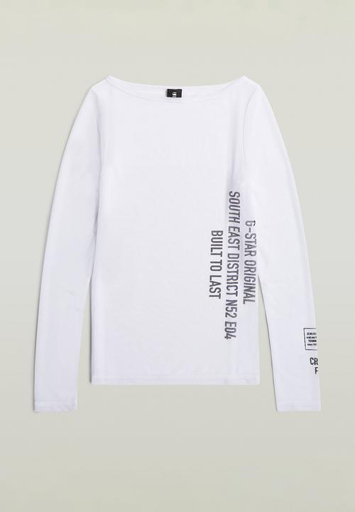 G-STAR - Stencil gr boat slim t wmn - White