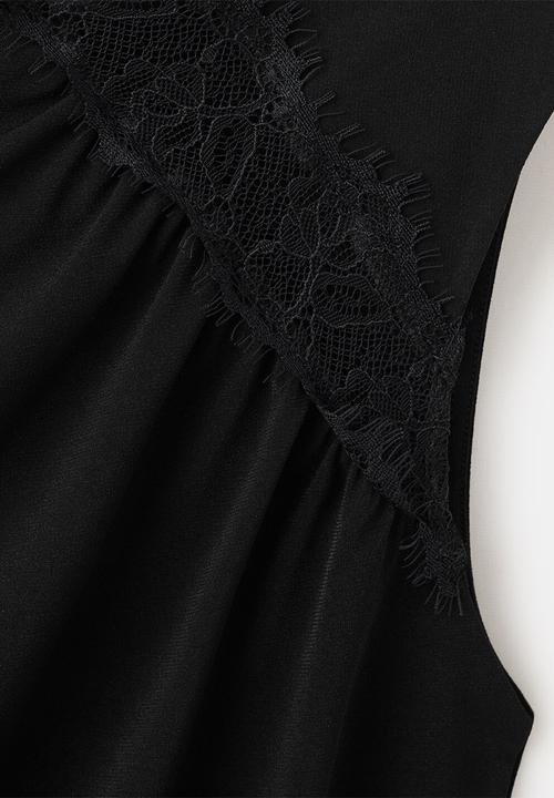 MANGO - Top cindy - black