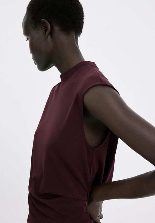 MANGO - Top arlet- dark red