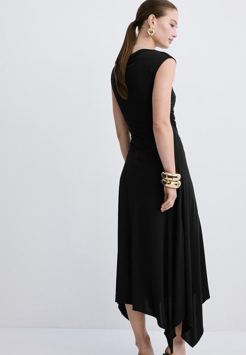 MANGO - Dress sandy - black