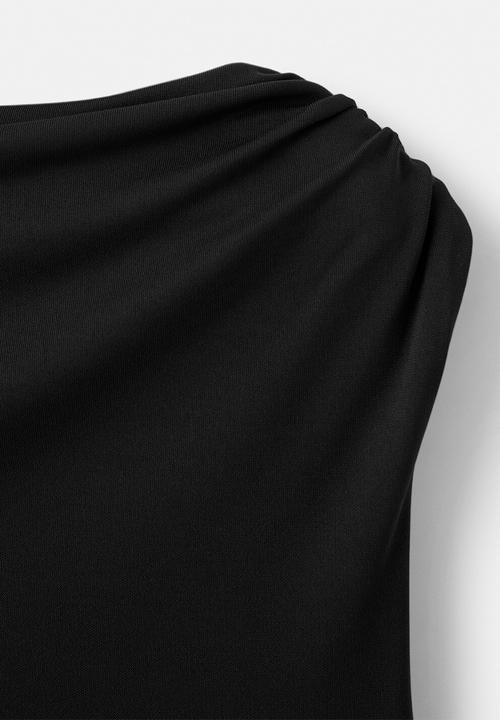 MANGO - Dress sandy - black