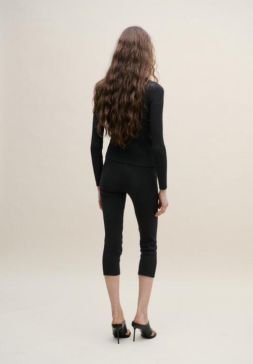 MANGO - Trousers reliquia- black