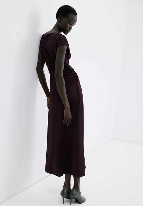 MANGO - Dress arlet- dark red