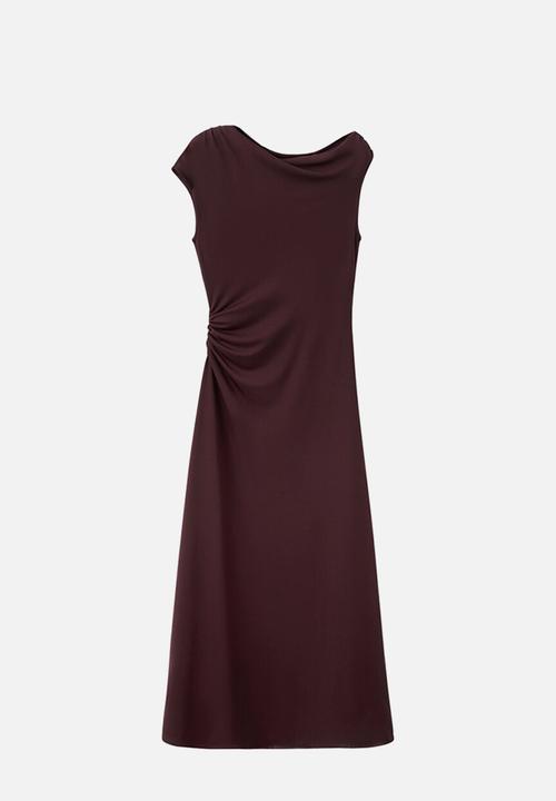 MANGO - Dress arlet- dark red