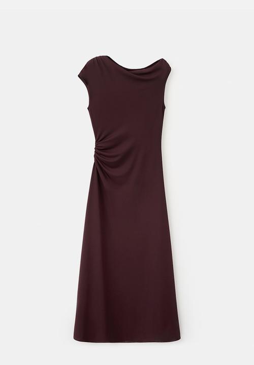 MANGO - Dress arlet- dark red