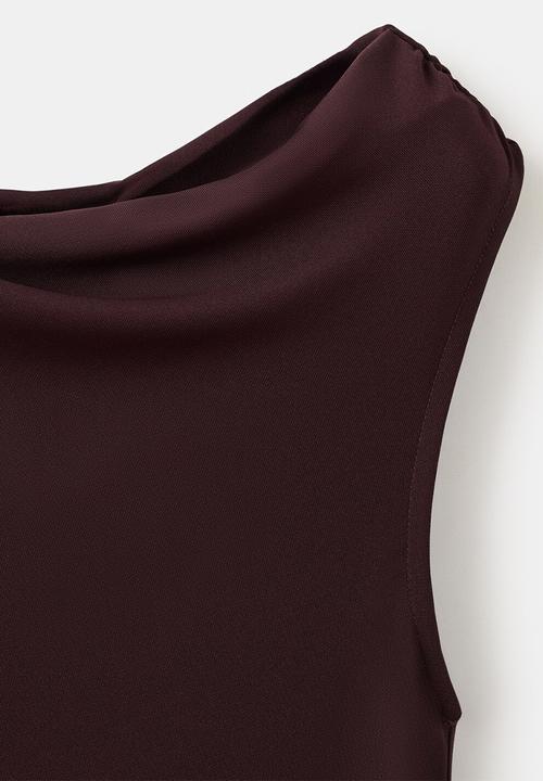 MANGO - Dress arlet- dark red