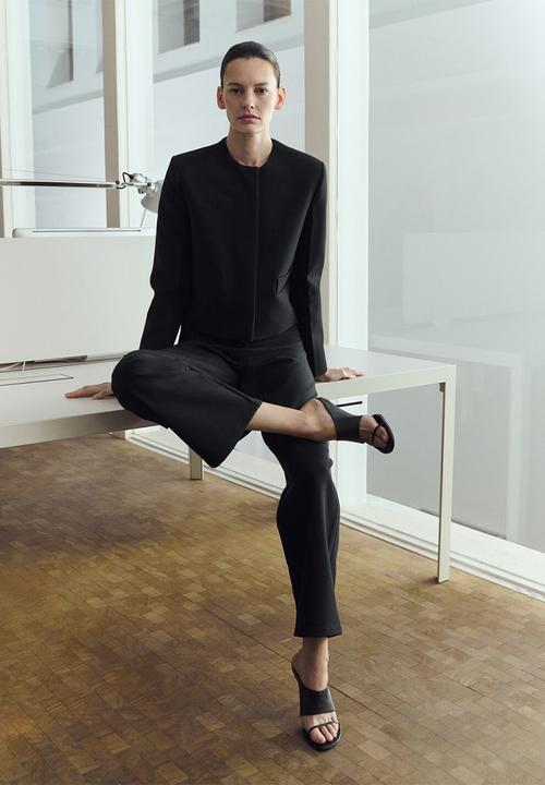 MANGO - Trousers louis- black