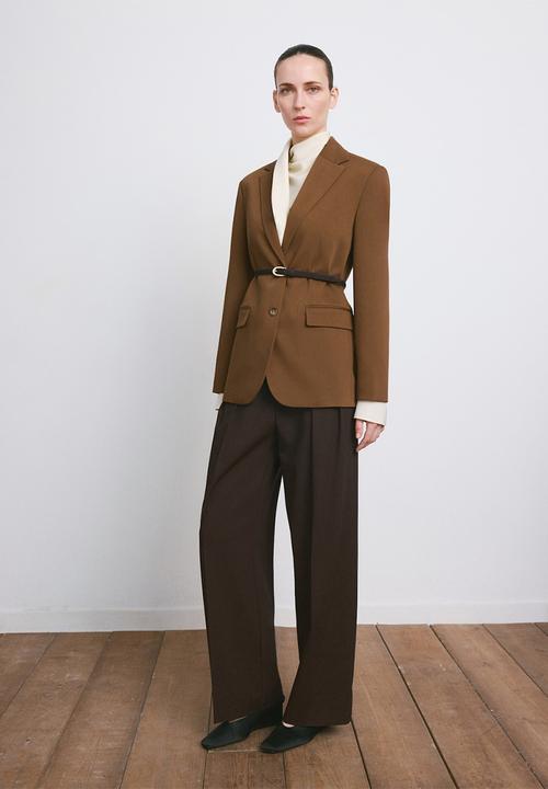 MANGO - Blazer pbgabi- dark brown