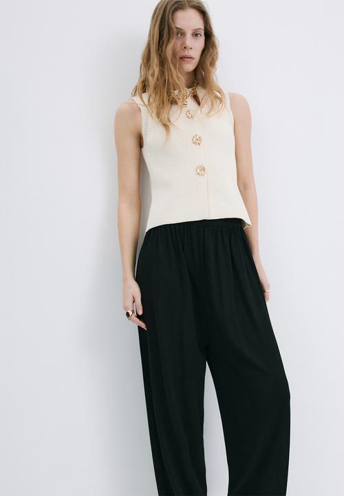 MANGO - Waistcoat frida - light beige