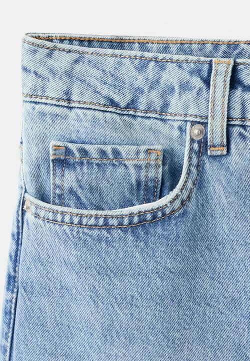 MANGO - Jeans blanca - open blue