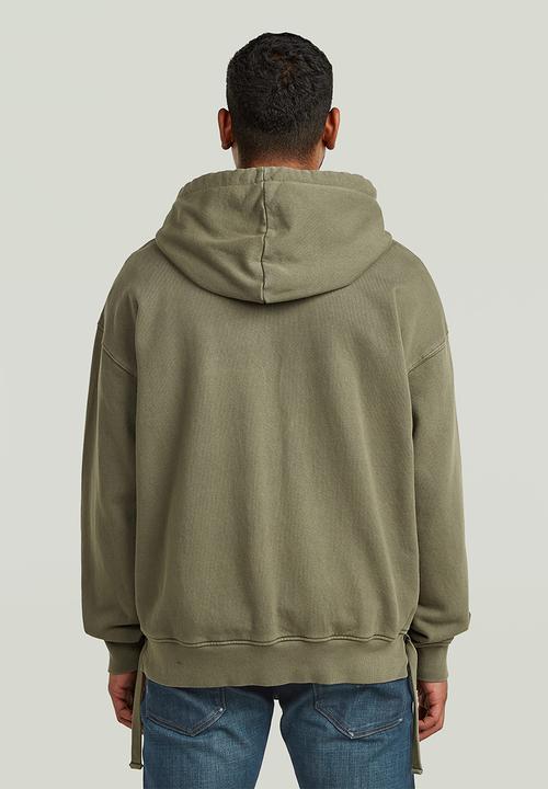 G-STAR - Woven Mix Loose Hooded Sw Overshirt - Shadow Olive Gd