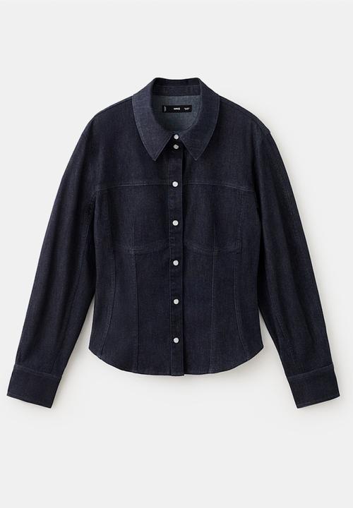 MANGO - Shirt odette - open blue