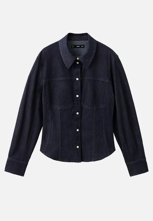 MANGO - Shirt odette - open blue