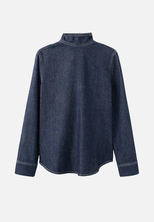 MANGO - Shirt pippa - open blue