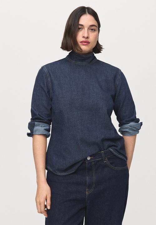 MANGO - Shirt pippa - open blue