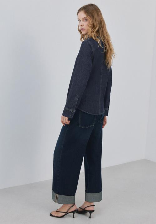MANGO - Shirt pippa - open blue