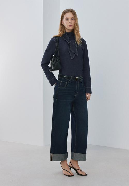 MANGO - Shirt pippa - open blue