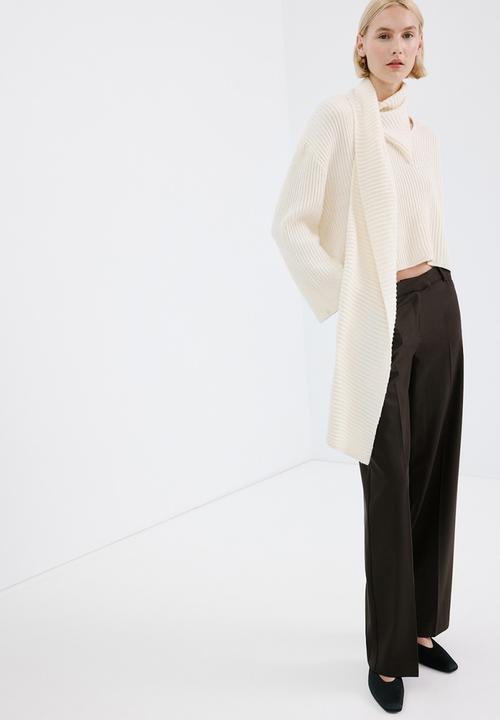 MANGO - Trousers pocket - brown