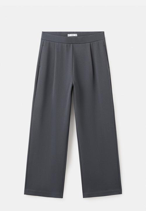MANGO - Trousers pique - medium blue