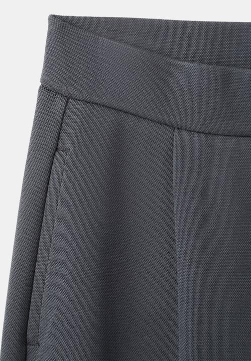 MANGO - Trousers pique - medium blue