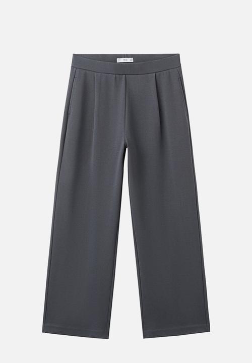 MANGO - Trousers pique - medium blue