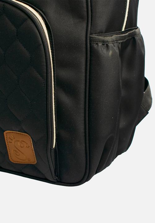 Character Group - Baby Nappy Bag Black Squiggle - black