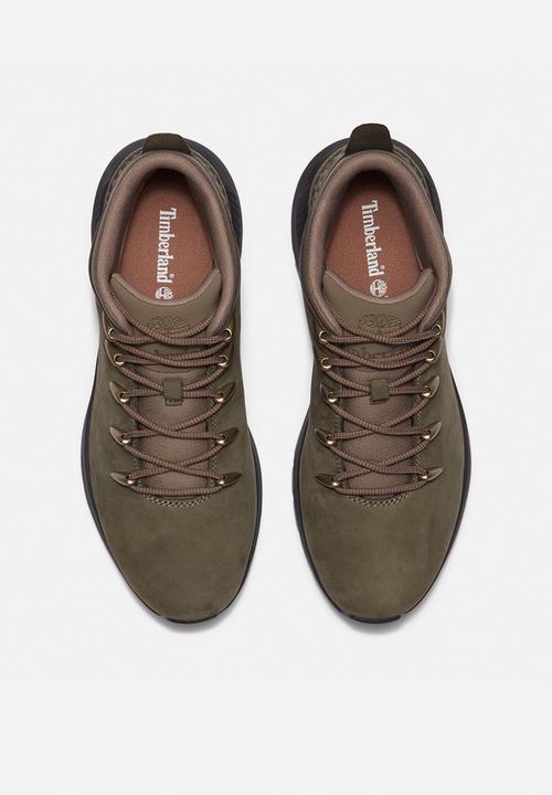 Timberland - Sprint Trekker Mid Lace Sneaker - Dark Green Nubuck