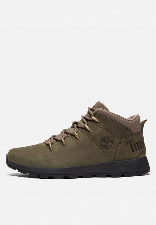 Timberland - Sprint Trekker Mid Lace Sneaker - Dark Green Nubuck