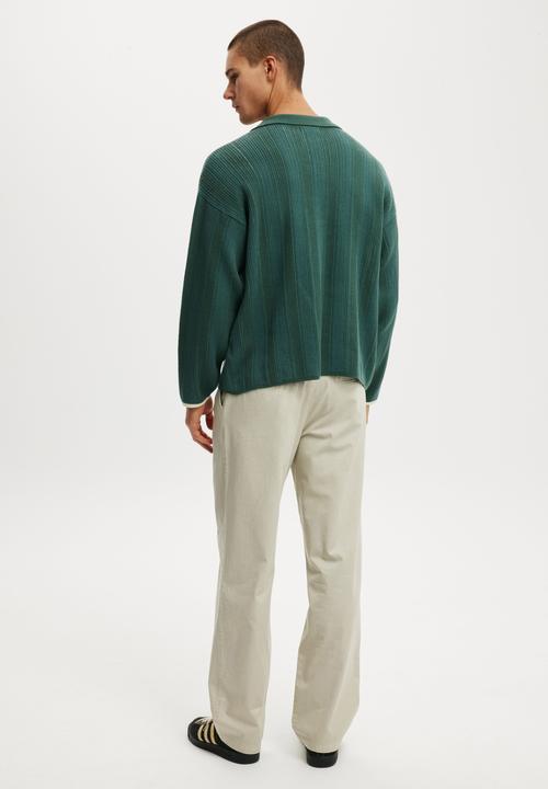 Cotton On - Baggy Pleated Pant - Stone