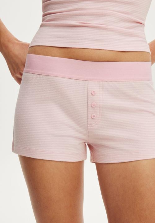 Cotton On - Dreamy soft boyshort - aries stripe soft cherry