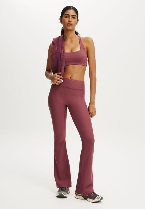 Cotton On - Fleece Lined Active Flare - Dusty Rose