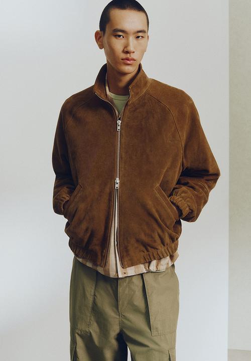 H&M - H&M Atelier: Suede jacket - light brown