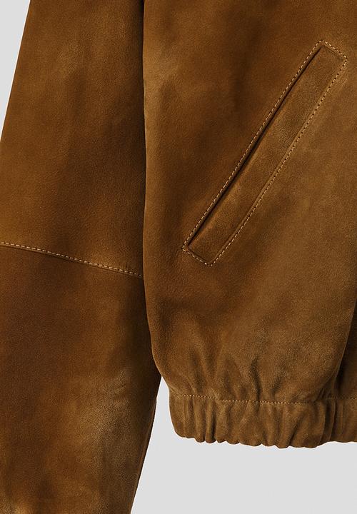 H&M - H&M Atelier: Suede jacket - light brown