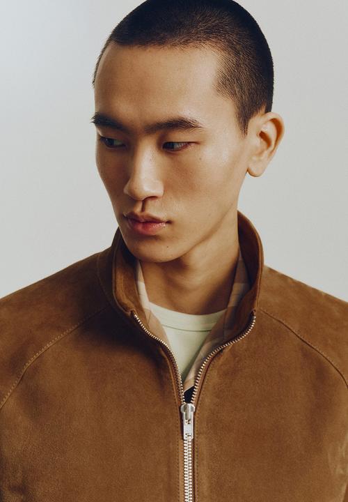 H&M - H&M Atelier: Suede jacket - light brown