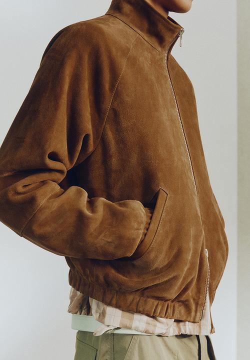 H&M - H&M Atelier: Suede jacket - light brown