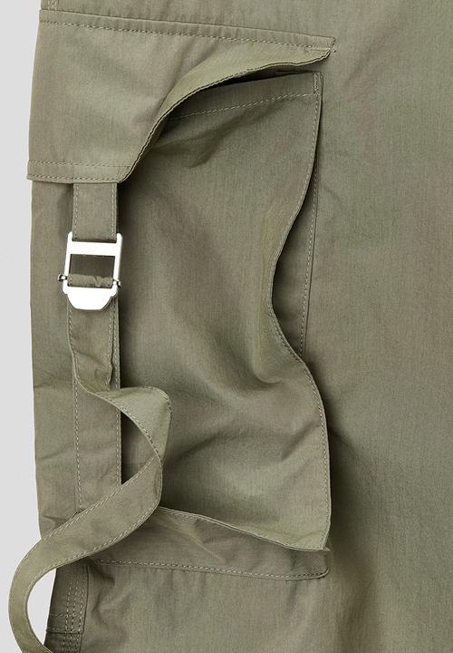 H&M - H&M Atelier: Loose fit cargo trousers - khaki green