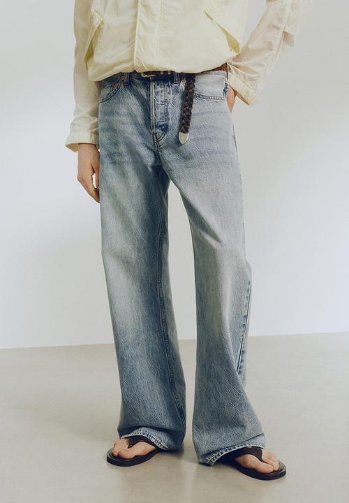 H&M - H&M Atelier: Relaxed bootcut jeans - denim blue