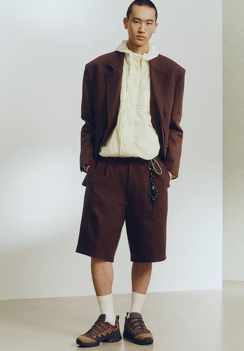 H&M - H&M Atelier: Loose fit long-style shorts - dark brown