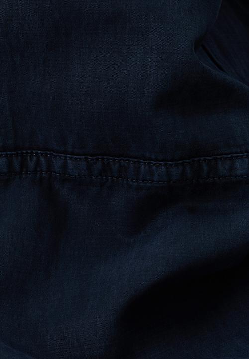 H&M - H&M Atelier: Loose fit linen-blend trousers - navy blue