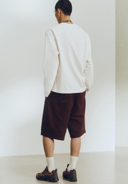 H&M - H&M Atelier: Loose fit long-sleeved cotton T-shirt - white
