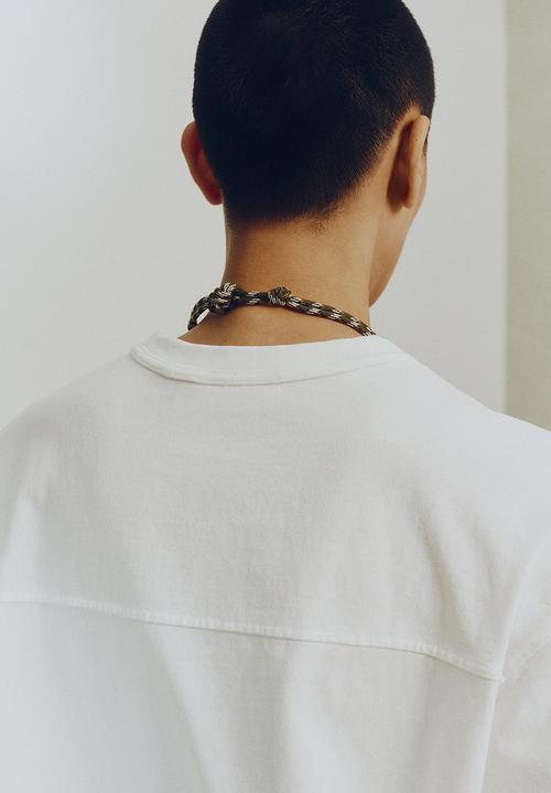H&M - H&M Atelier: Loose fit long-sleeved cotton T-shirt - white