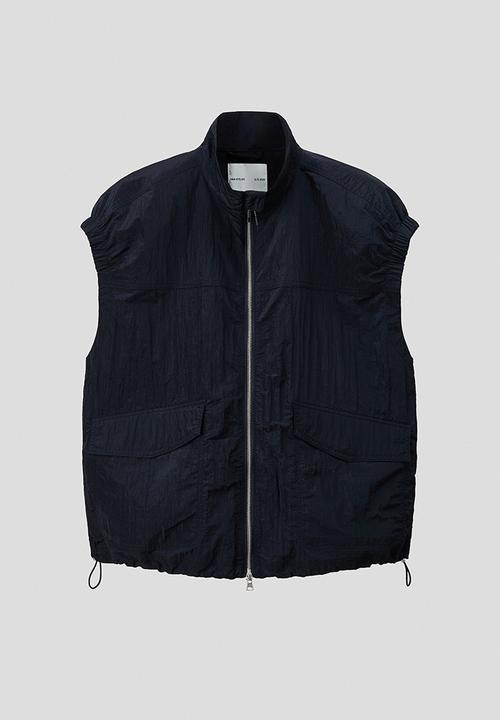 H&M - H&M Atelier: Nylon gilet - navy blue