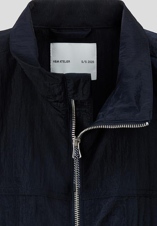 H&M - H&M Atelier: Nylon gilet - navy blue