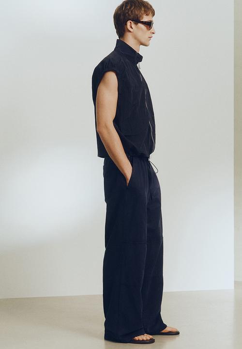 H&M - H&M Atelier: Nylon gilet - navy blue