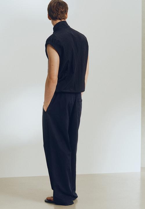 H&M - H&M Atelier: Nylon gilet - navy blue