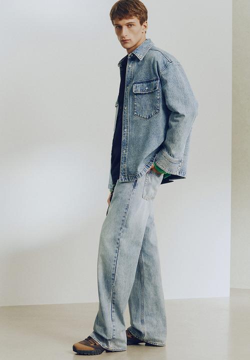 H&M - H&M Atelier: Regular fit denim shirt - denim blue