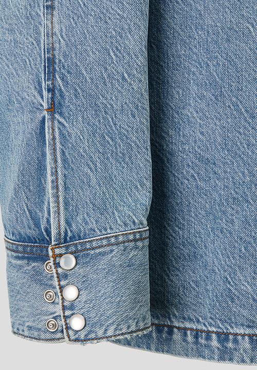 H&M - H&M Atelier: Regular fit denim shirt - denim blue
