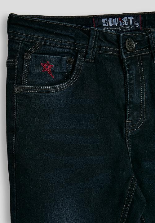 SOVIET - Boys Skinny Fashion Denim - Blue Black